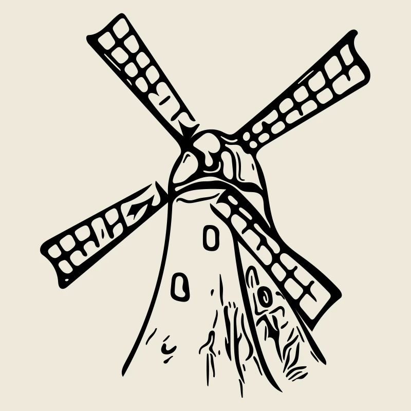 Classic Vintage Windmill