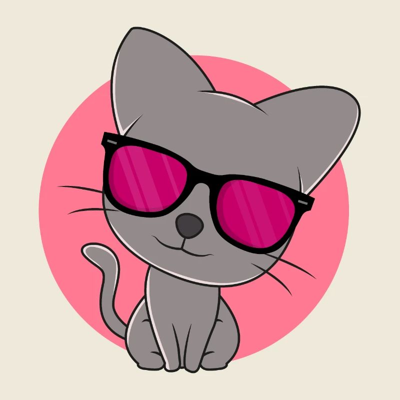 Mignon chaton gris