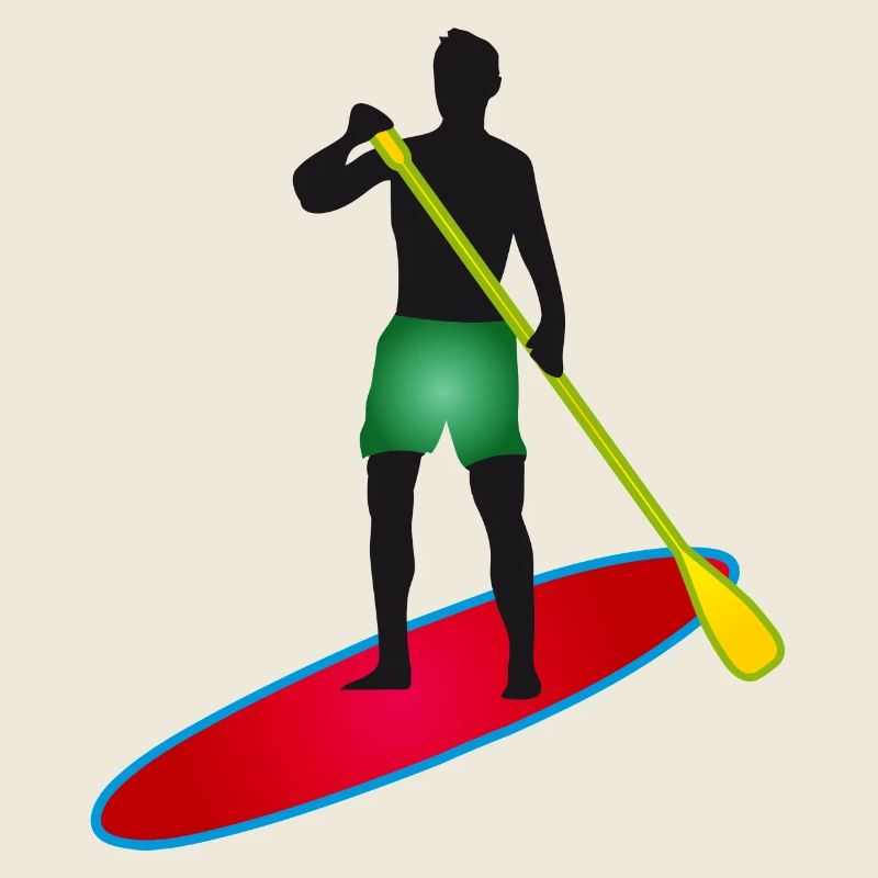 Stand up paddle - Homme avec paddle board