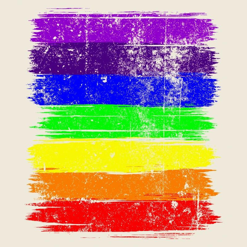 Lebendige Pride-Pinselstreifen