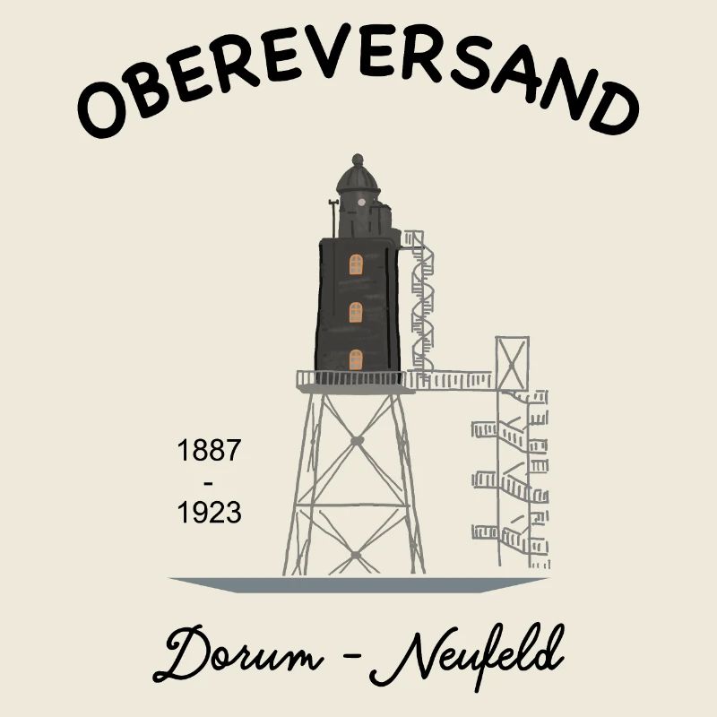 Leuchtturm Obereversand, Dorum- Neufeld, Nordsee