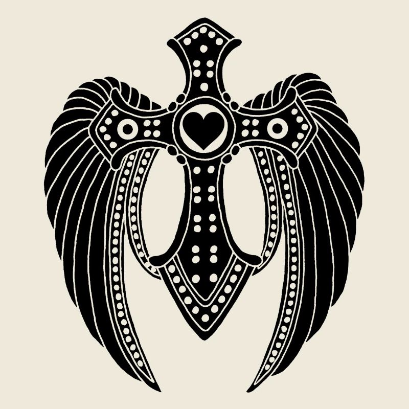 schwarzer gefallener Engel