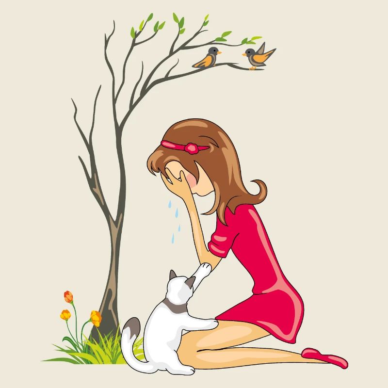 Fille qui pleure