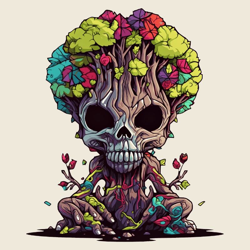 Floraison du crâne d’arbre