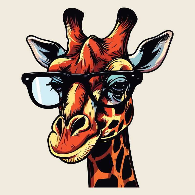 Dessin animé Bande dessinée Girafe Design