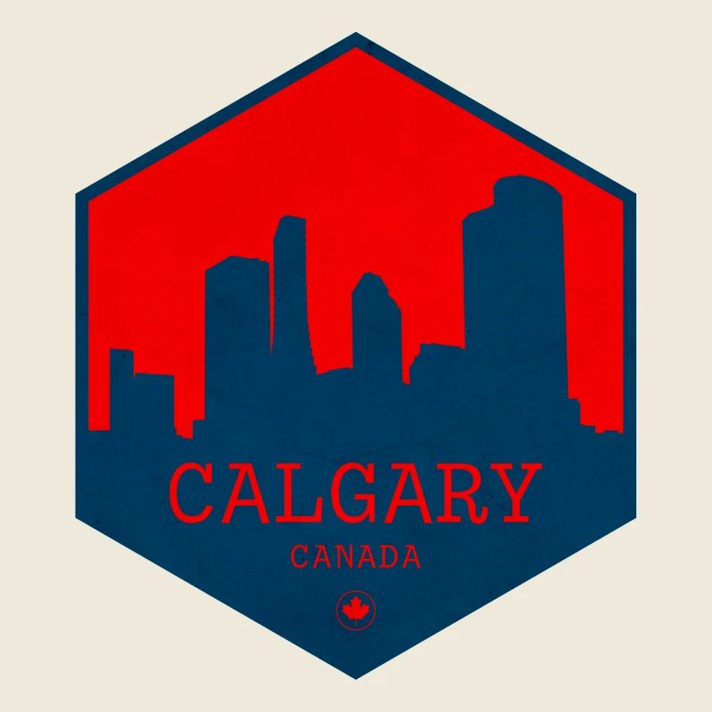Calgary Skyline, Canada – Conception de l’emblème urbain