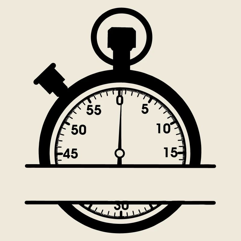 Chronomètre minute avec découpe