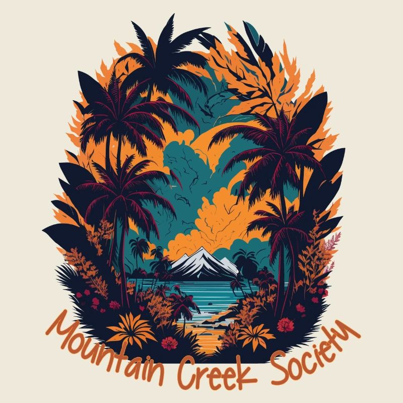 Mountain Creek Tropical Landscape