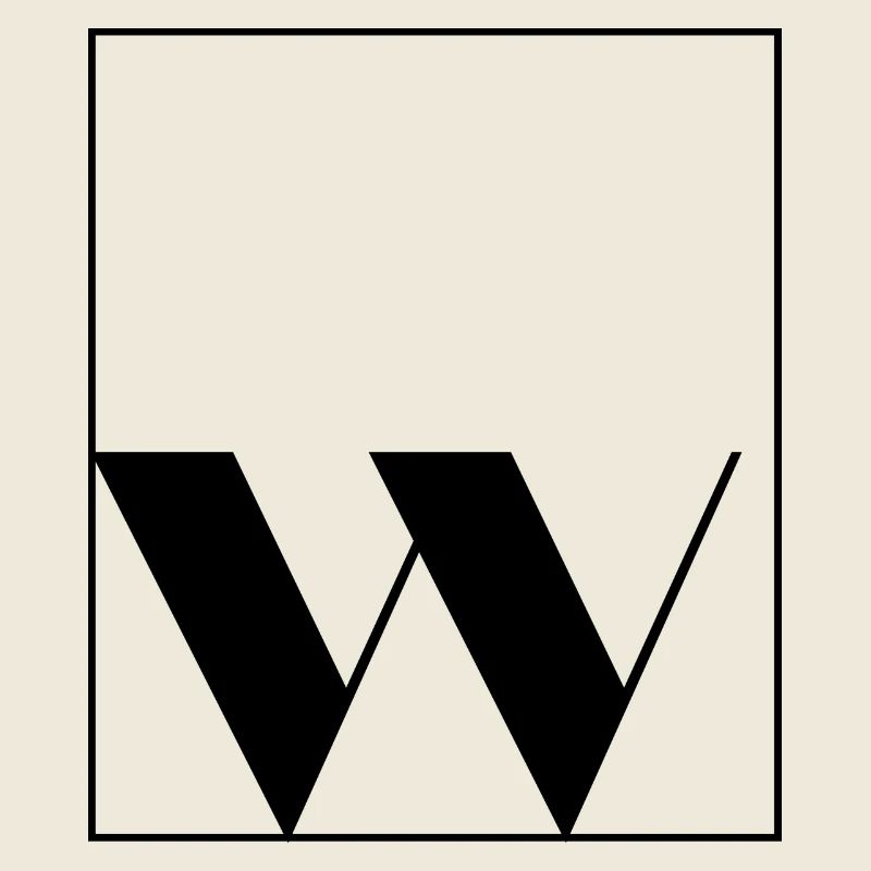Letter alphabet w
