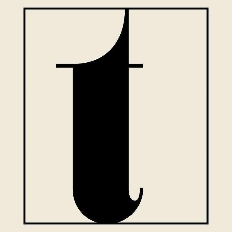 Buchstaben-Alphabet t