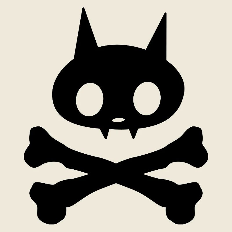 Skelett-Katze