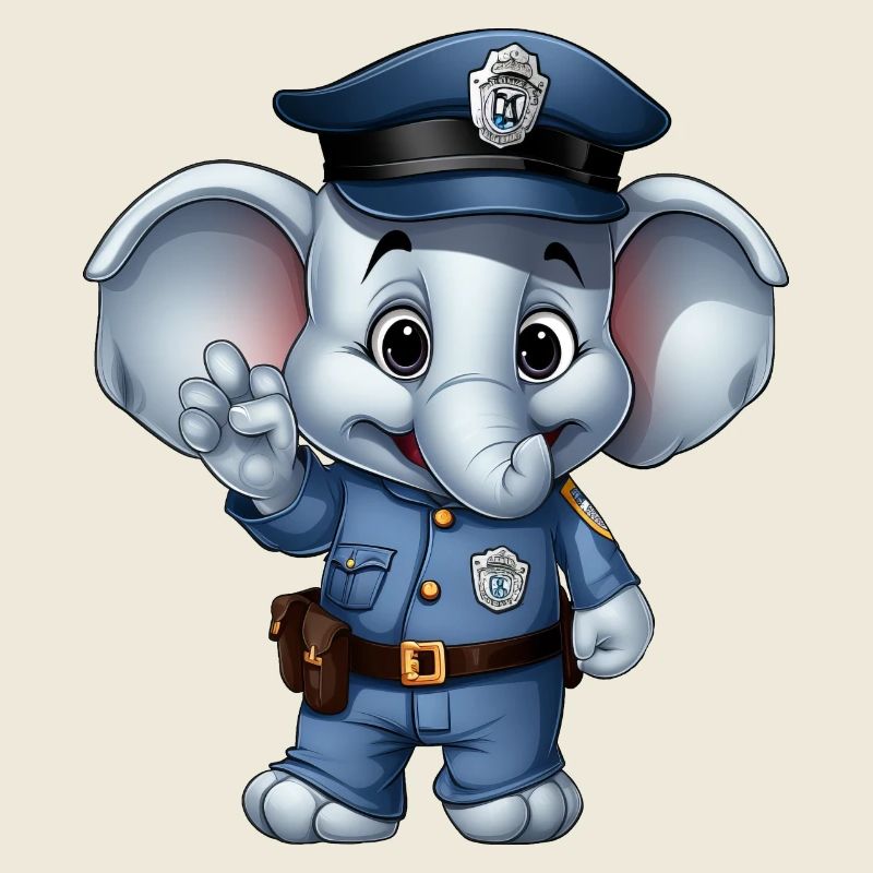 Éléphant de police