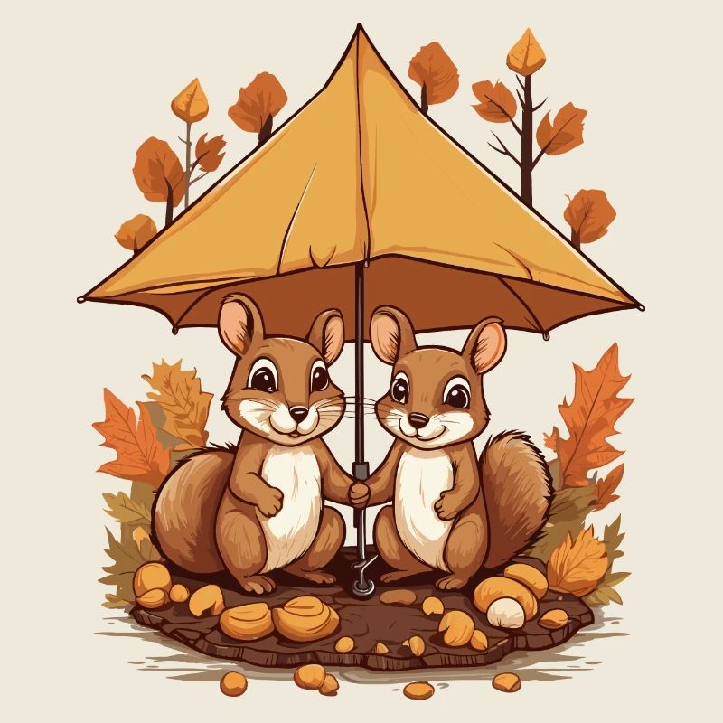 Süße Eichhörnchen