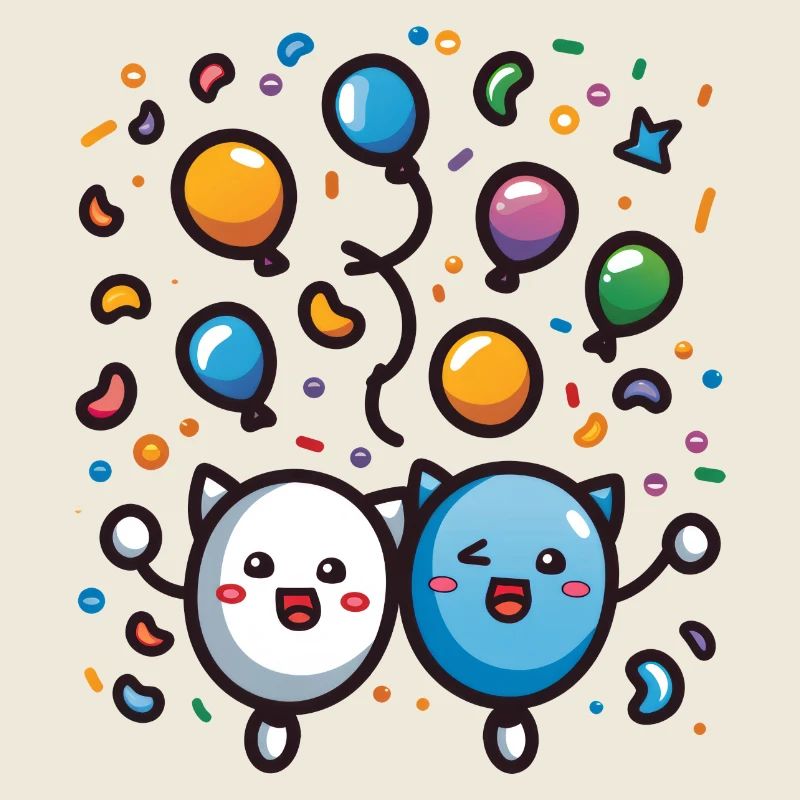 Fasnachtsfreude mit Konfetti