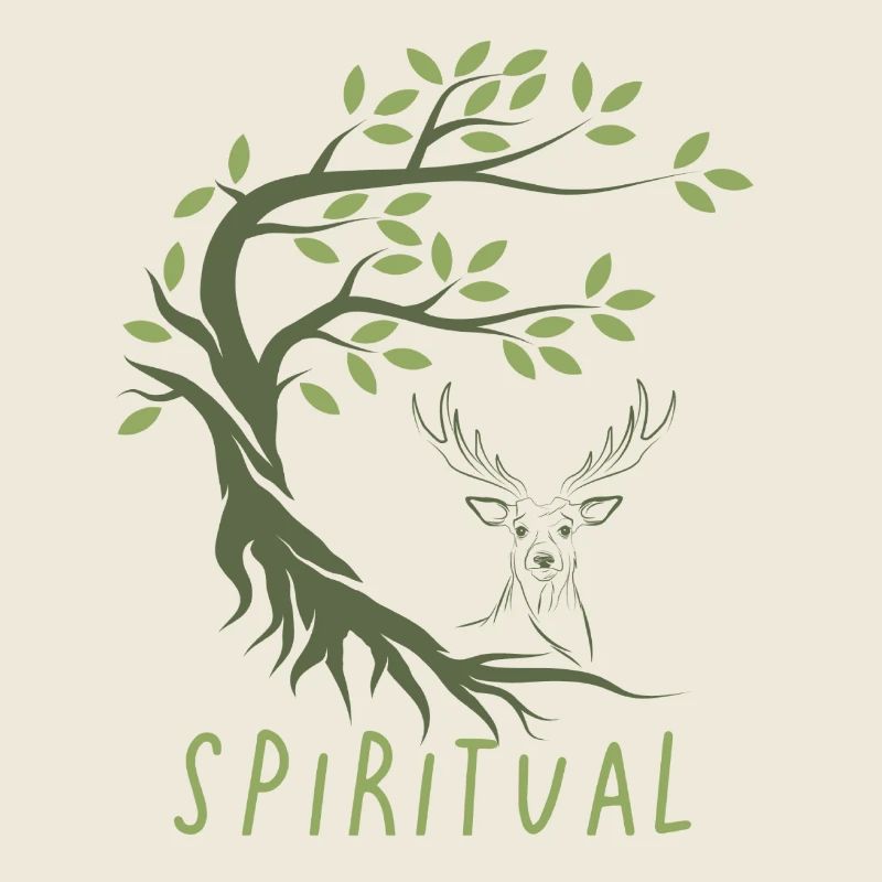 Baum des Lebens Elch Hirsch