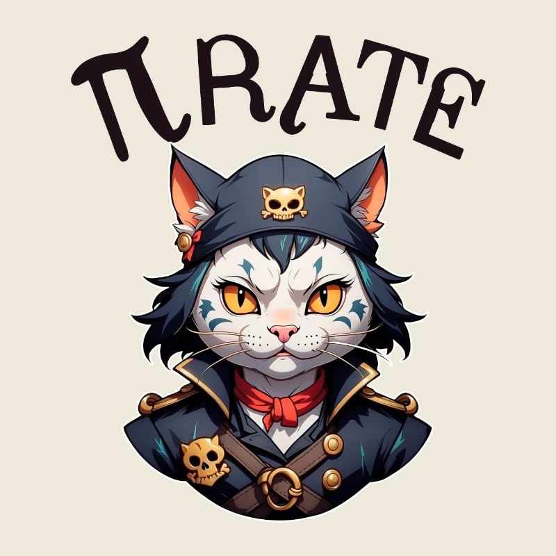 Chat pirate de Pi Day