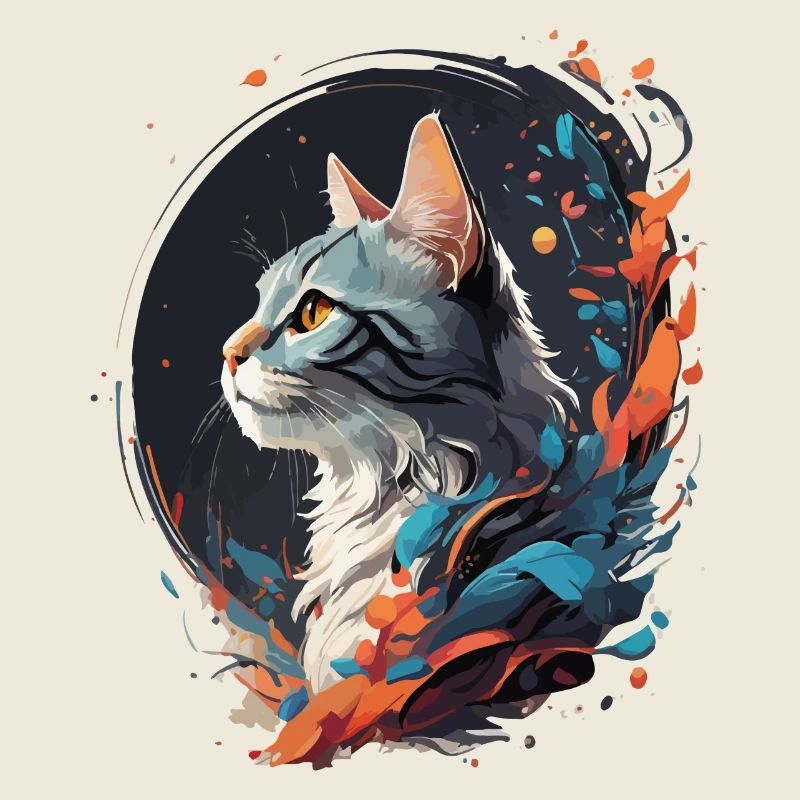 Bunte Katze