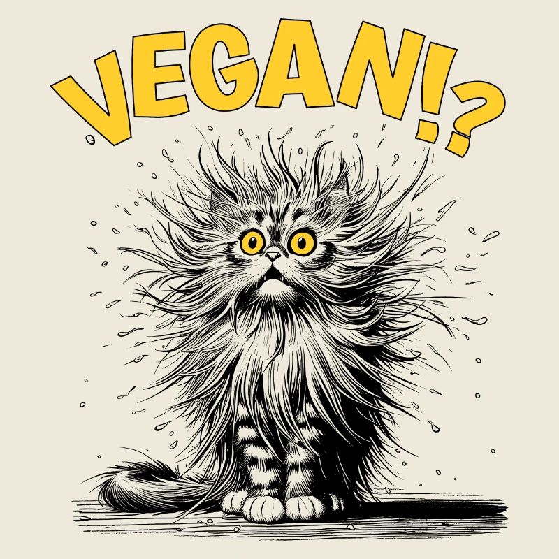 Katze vegan, Comic