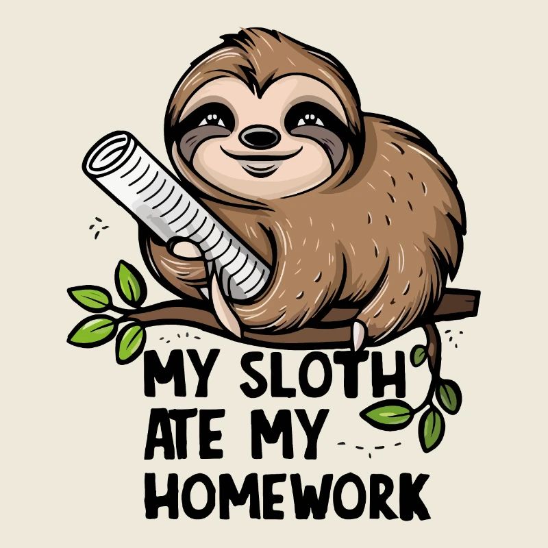 My sloth ate my homework