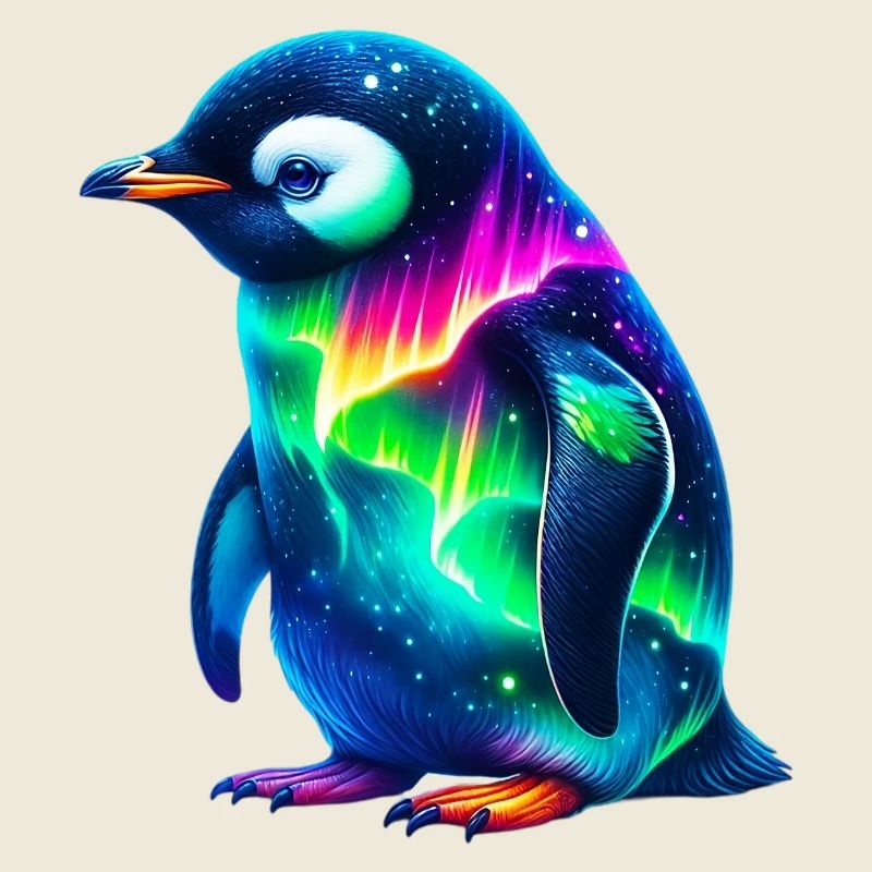 Aurora Borealis Pinguin