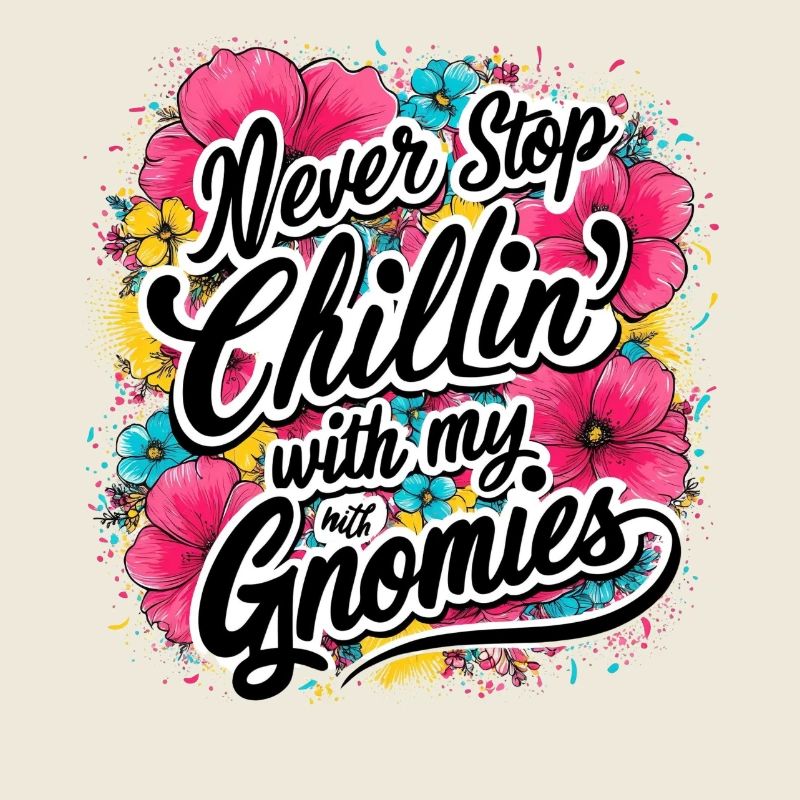 Never Stop Chillin With Mum Gnomies Design