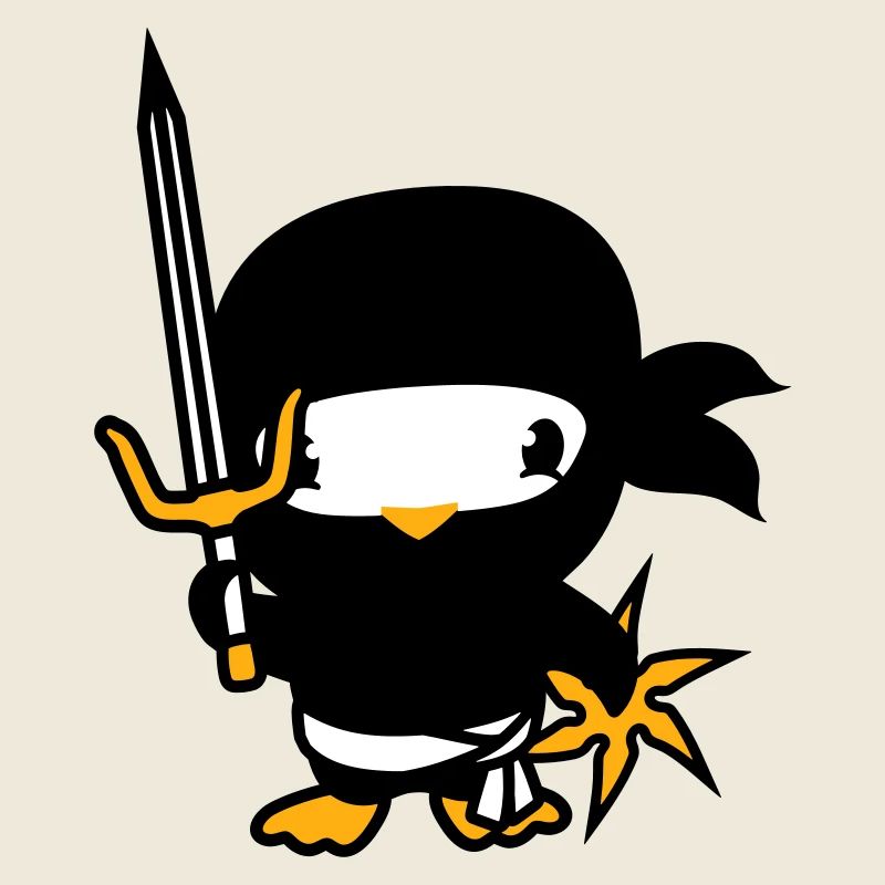 Bird Ninja Fighter Assassin Sword Ninja Star