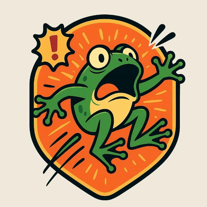 Panic Frog badge