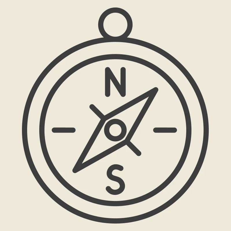 Minimalist Compass Navigation Design