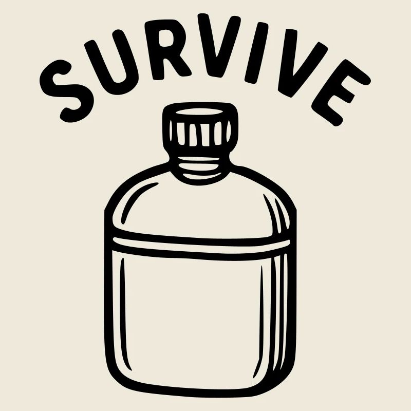 Survive - Wasserflasche
