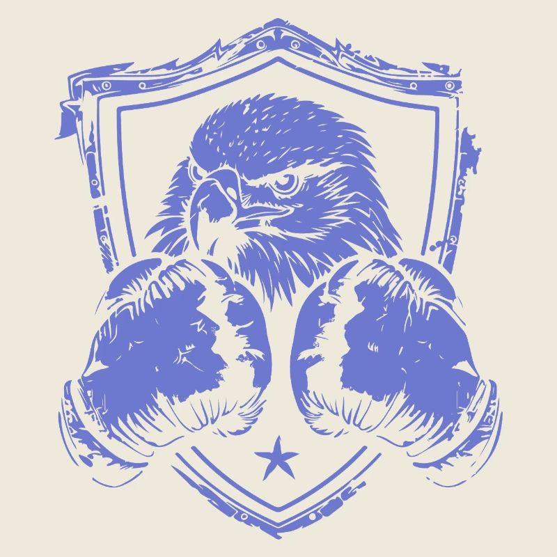 Kämpfender Adler Schild Design