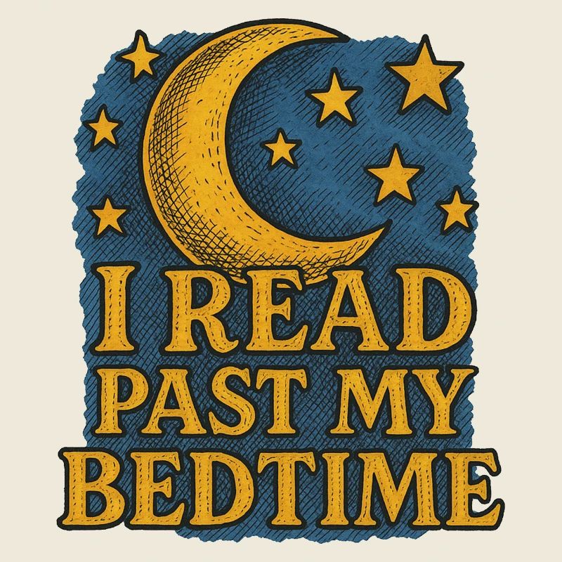 Conception de lecture au coucher sur la lune et les étoiles