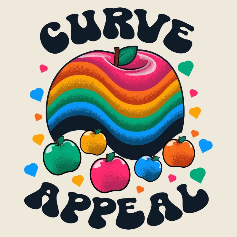 Curve Appeal - graphiques colorés positifs pour le corps