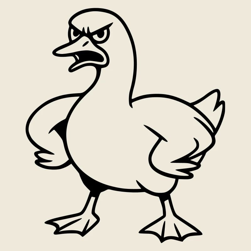 Oie en colère