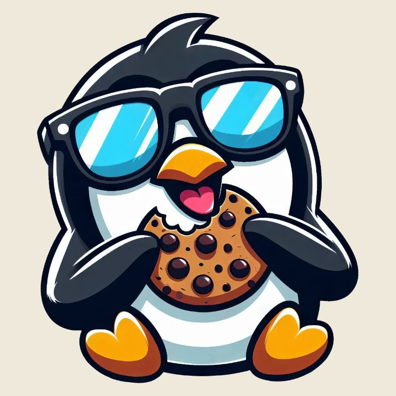 Mignon Pingouin Cookie Dessin animé Dessert Snacking