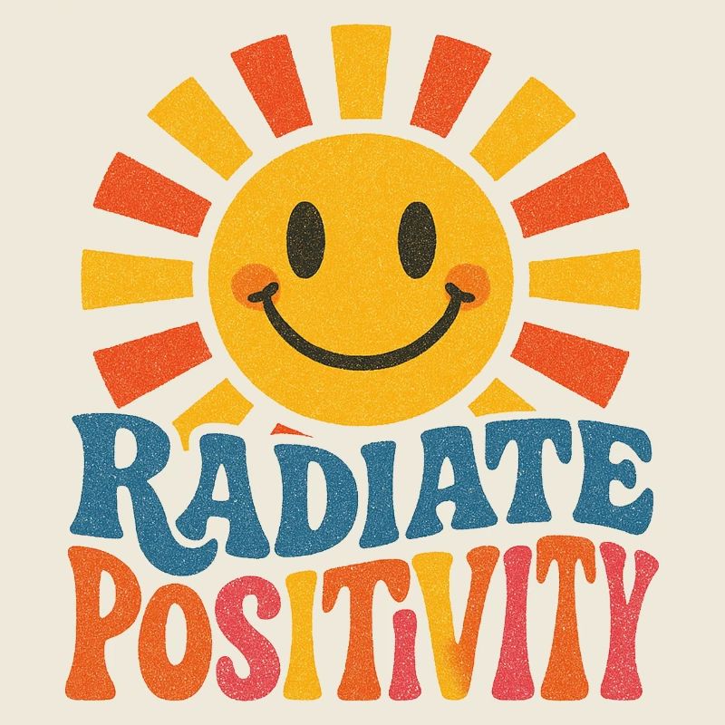 Sunburst rayonne de positivité