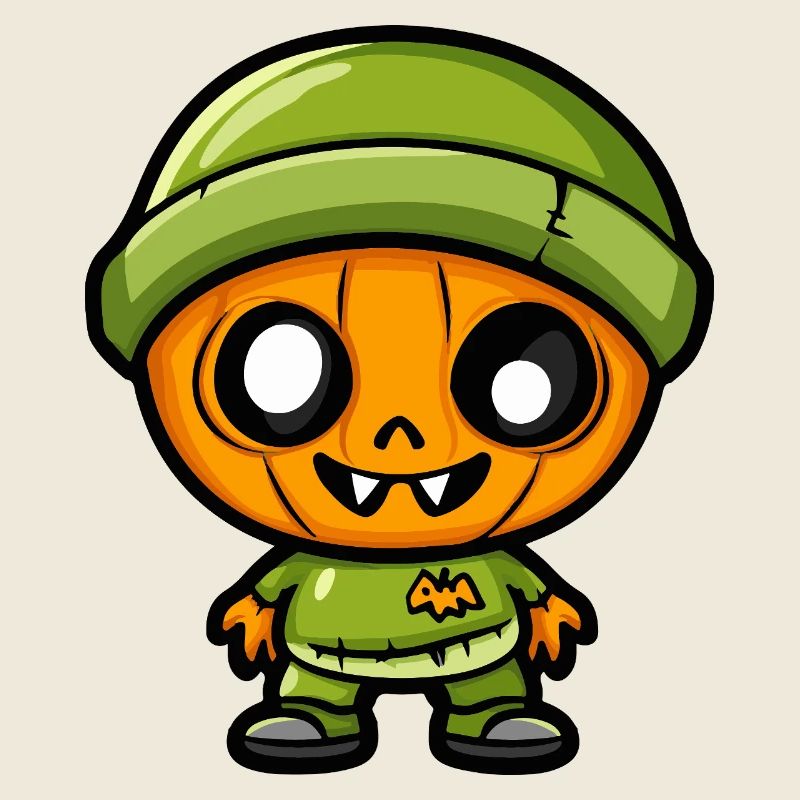 Zombie Halloween Niedlich Comic