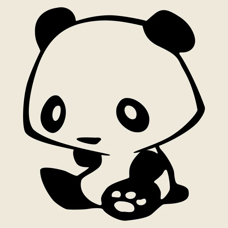 Kawaii Panda – Mignon Manga Ours Bambou