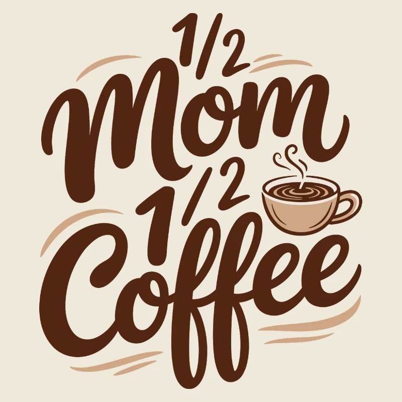 Mutter Koffein Halb Mama Halb Kaffee