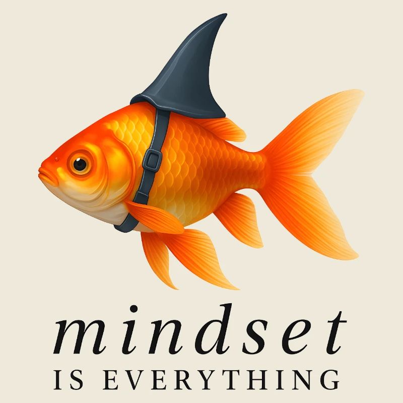Mindset is Everything Goldfish, Motivational 