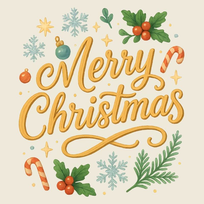 Lettrage de joyeux Noël