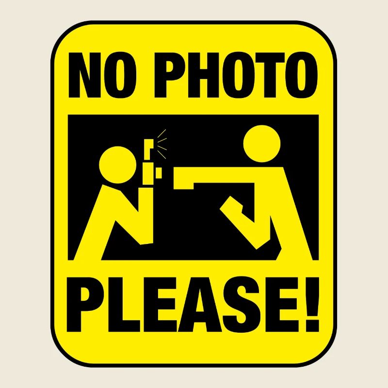 Pas de photos, s'il vous plaît !