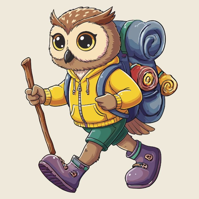 Petite chouette Randonnée Camping Aventure Backpacker