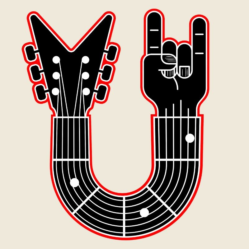 Guitar Neck with Finger Horns