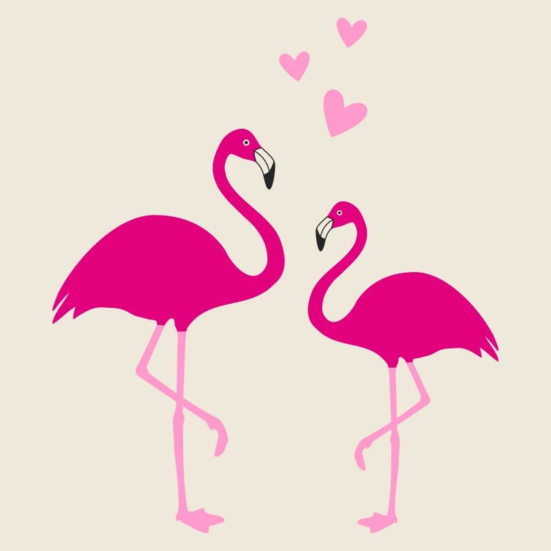 Flamingos Liebe Duo