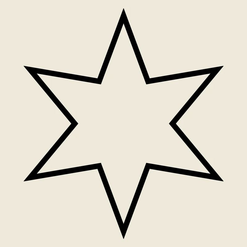 Étoile à six branches - étoile à six branches