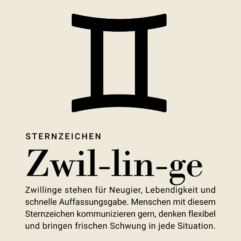Sternzeichen Zwillinge 