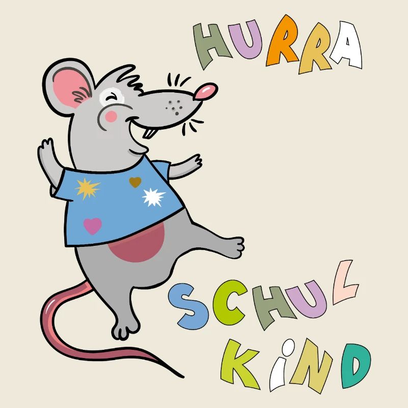 Hourra la souris écolière