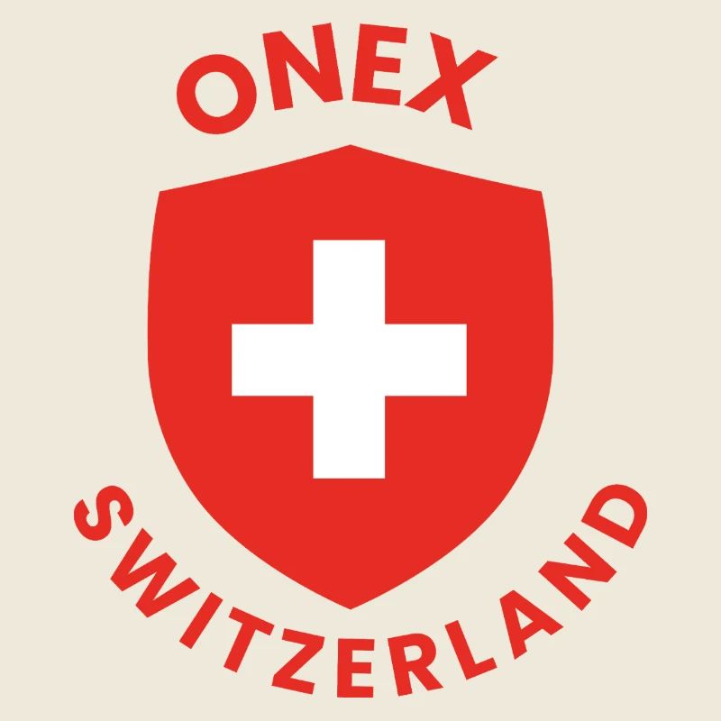 Schweizer Schild mit weißem Kreuz