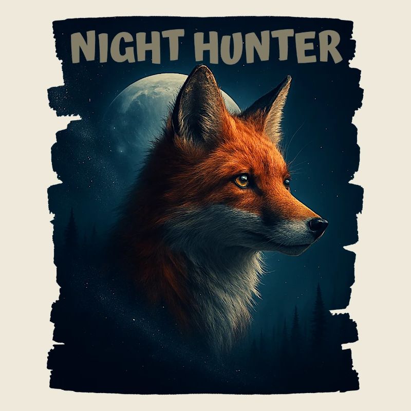 Renard dans la Forêt de la Nuit