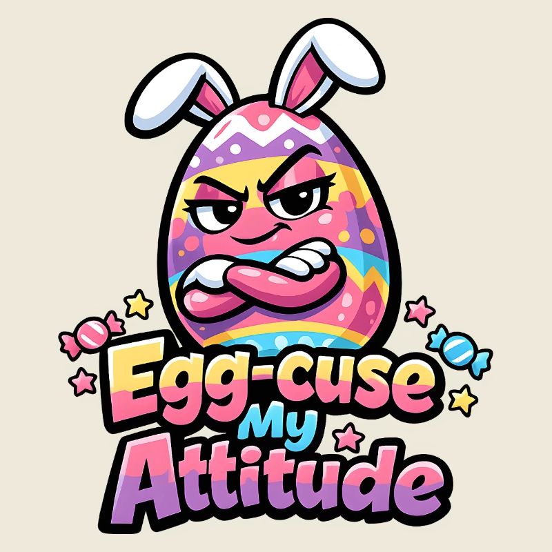 Egg-Cuse My Attitude Easter